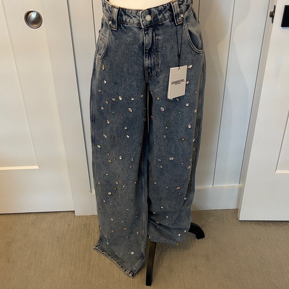 BNWT designer Essential Antwerp jeweled denim - 24 - Picture 1 of 6
